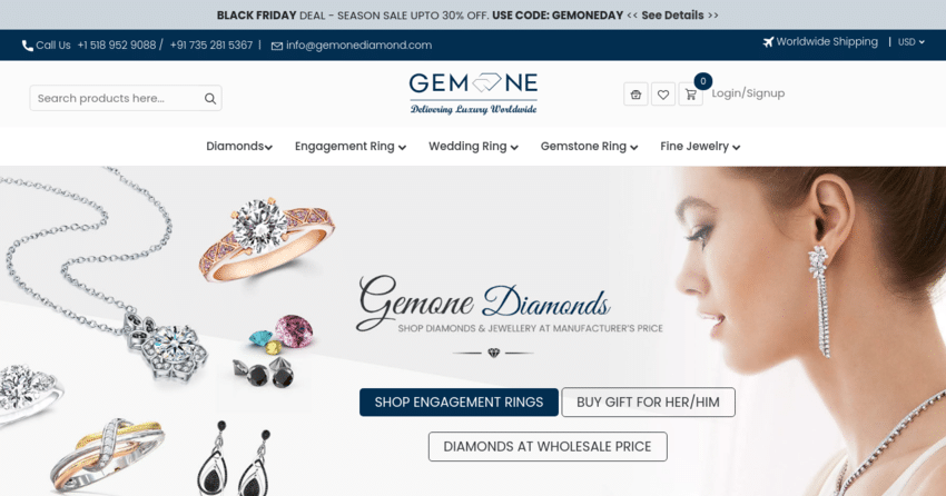 gemone diamond website screensort