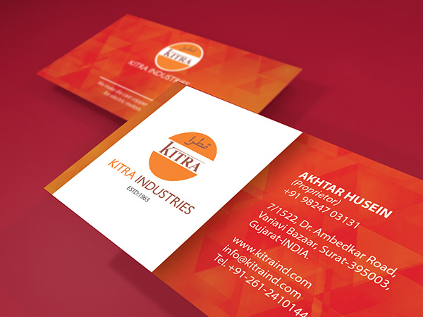 Kitra Industries Visiting Card Design