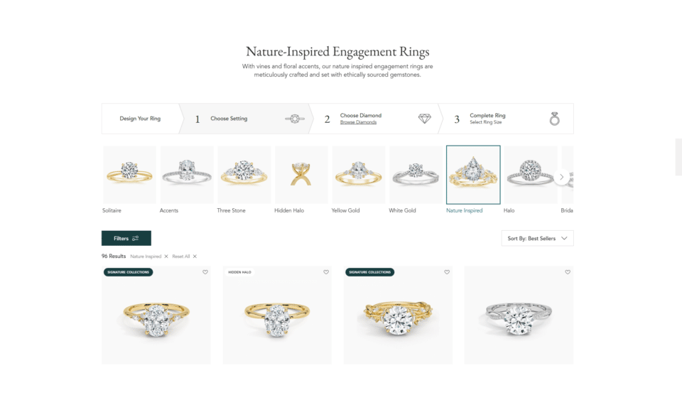 jewelry category page seo