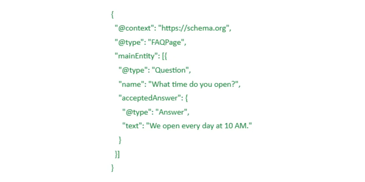 Answering Common Queries with FAQ Schema