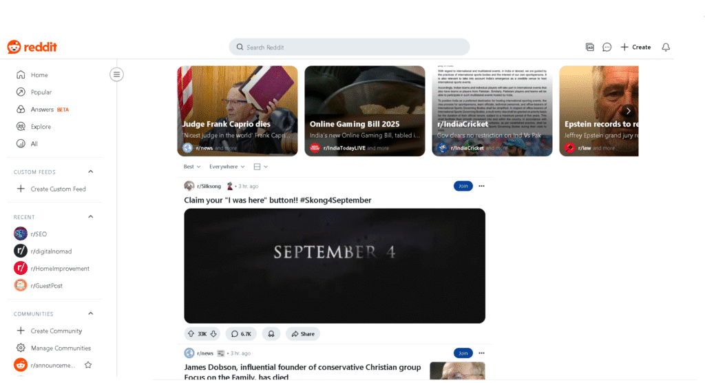 reddit website